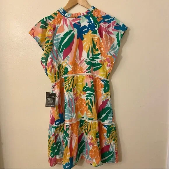 NWT Boston Proper tropical dress XS - Picture 3 of 8